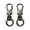 Black, variant on 2pcs Morden Metal flower-shaped Swivel Buckles Key Ring Clip Lobster Clasps Trigger Snap Hook Pet Chain Connection Buckle DIY crafts(Gold)