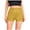 Yellow, variant on Women's Sequin Sparkle Elastic High Waist A Line Party Concert Shorts (Red, S)