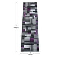 thumbnail image 4 of Masada Rugs Modern Contemporary Runner Area Rug, Purple Grey Black (2 Feet X 7 Feet), 4 of 6