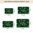 thumbnail image 4 of Lucky Ireland, Door Mat Indoor Outdoor, St. Patrick's Day Spring Shamrock Green Non Slip Welcome Mat with Rubber Backing, Absorbent Fabric Front Door Mats Entryway Rug for Home Patio Entrance 16"x24", 4 of 8