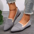 thumbnail image 5 of Xiaoxatg Women's Casual Shoes Breathable Comfortable Pointed Toe Cloth Footwear for Everyday Fashion 6.5 Grey, 5 of 9