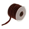 thumbnail image 4 of AIGIA 20 Yard 10 mm Velvet Ribbon Spool Vintage Velvet Ribbons for Gift Wrapping Decoration Party Wedding Arts Crafts(1/2 Roll), 4 of 10