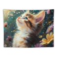 thumbnail image 5 of Patifu Cute Cat Tapestry Wall Hanging Unique Style Graphic Tapestries Home Wall Decor for Living Room Bedroom Apartment Farmhouse Dorm 40x30inch, 5 of 6