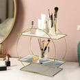 thumbnail image 4 of Uuiauoio Makeup Organizer for Vanity, Perfume Organizer for Dresser, 2-Tier Bathroom Countertop Organizers, Bathroom Counter Shelf Skincare Holder Perfume Tray Cosmetic Display, 4 of 6