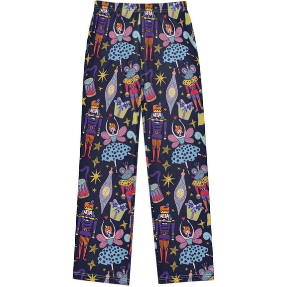 CROPD Christmas Nutcracker Pajamas Pants Soft Long Pajama Bottoms Lounge Sleep Pants Size S-XL