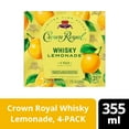 thumbnail image 3 of Crown Royal Whisky Lemonade Cocktail, 4-PACK (4 x 12 fl oz), 7% ABV, 3 of 6