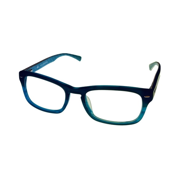 Police Men's Plastic Rectangle Eyeglass Frames V1697M G32M, Blue Fade, 53mm