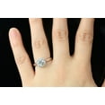 thumbnail image 3 of 2.28 Ct Stunning Solitaire Round Natural Moissanite Diamond Wedding Rings for Ladies Solid 14K White Gold, 3 of 8