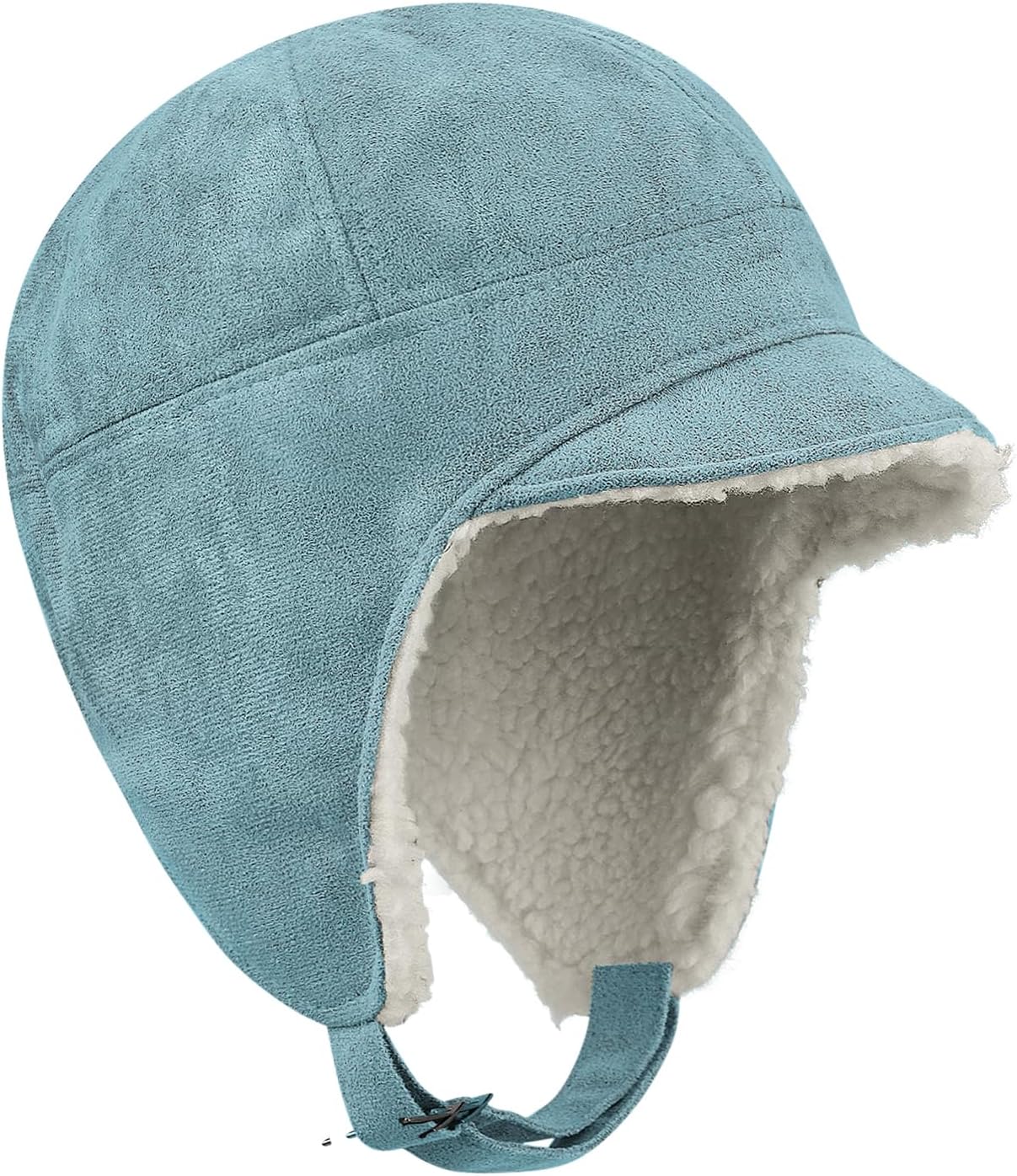 YooGuoGuo Winter Hat with Soft Short Brim Russian Trapper Hat Winter Trooper Hat Ear Flaps Ushanka Snow Skiing Eskimo Hat Cap