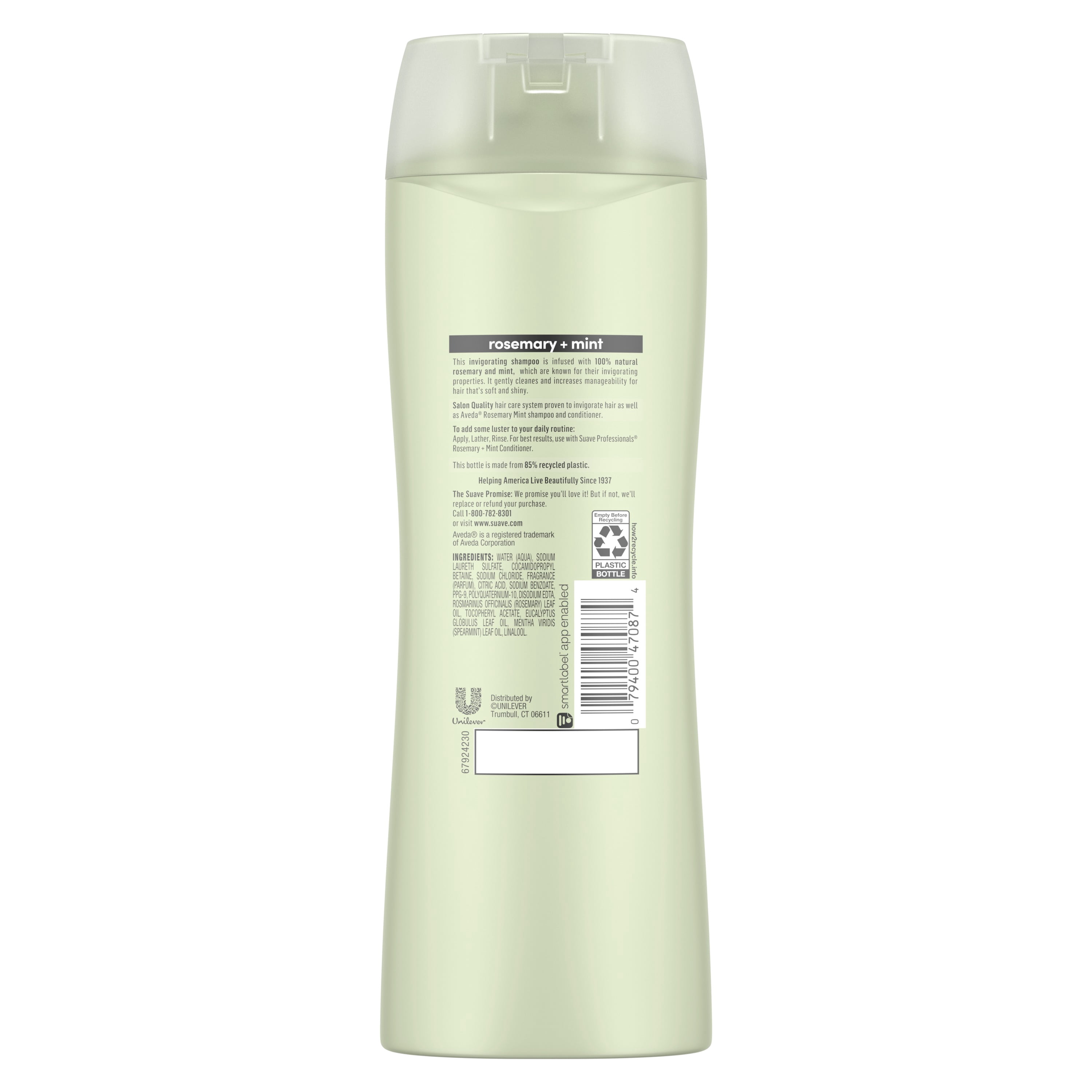 Suave Professionals Clarifying Moisturizing Daily Shampoo with Rosemary and Mint, 15 fl oz