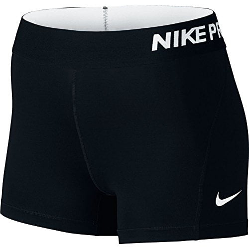 Popa comerciante Insustituible Nike Pro 3" Compression Women's Shorts Black/White (Medium) - Walmart.com
