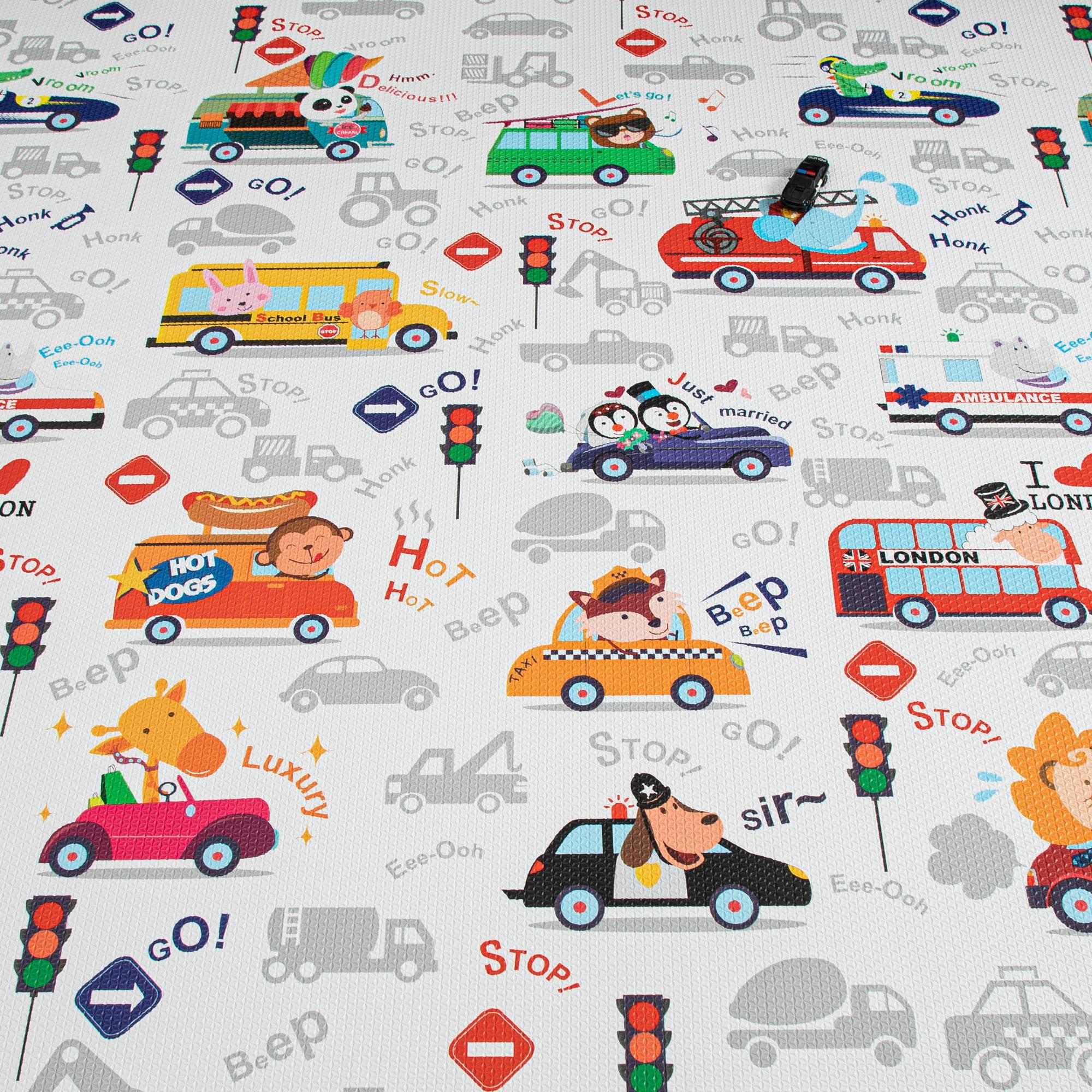 RAY STAR 55x90.5x0.39in Baby Play Mat, Reversible Crawling play mat Thickness Soft Mat