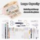 thumbnail image 4 of Pencil Case Teen Girls Pencil Case 3 Compartment Pencil Case for School and Office, 4 of 5