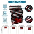 thumbnail image 6 of Valentine's Day Table Runner 36 Inches, Red Love Hearts Black Striped Romantic Bed Runner Dresser Scarves Tabletop for Indoor Outdoor Parties/Ceremony/Banquet, 13"x 36", 6 of 8