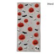 thumbnail image 3 of Inteprter 50 Uds. Bolsas de dulces de Halloween, bolsas de galletas, galletas de Chocolate, aperitivos, bolsa de embalaje para hornear DIY, decoración de Cocina y Comedor Esqueleto de calabaza Inteprter HA066989-03, 3 of 6