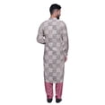thumbnail image 5 of Atasi Mens Rayon Pathani Kurta Solid Salwar Set Printed Punjabi Kurta For Men, 5 of 5