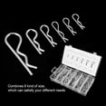 thumbnail image 3 of Cotter Pin Assortment, 150pcs R Cotter Pin Assortment Kit, Metal Tractor Pin Clips Heavy Duty Hitch Pin, Hitch Clips Pins, 3 of 8