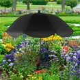 thumbnail image 3 of Fufafayo under $5 Garden Parasol, Large Plant Stake Sun Shade Umbrella, Outdoor Rain Protection for Potted Plants, Adjustable Canopy for Patio Balcony, 3 of 5