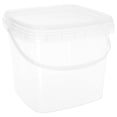 thumbnail image 1 of MOVTOTOP Seau à Crème Glacée en Plastique avec Couvercle et Poignée Récipient d'Eau Réutilisable Seau Alimentaire Portable Petite Taille 1 Ensemble, 1 of 6