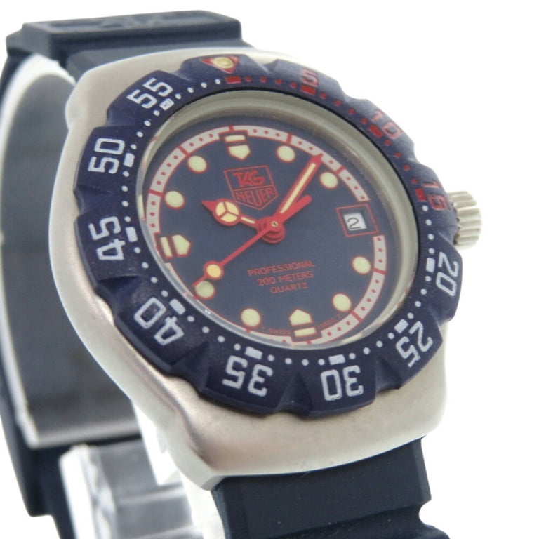 TAG HEUER タグホイヤー フォーミュラ クオーツネイビー 370.508 Pre-Owned TAG Heuer Formula 1 370.508 Stainless Steel Rubber Navy