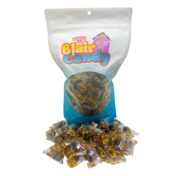 Dads Root Beer Barrels - 3LB Resealable Stand Up Bag of Individually Wrapped Candy (approx. 150 pieces) - Bulk Bag of Old Fashioned Hard Candy - Classic Novelty Candy in Traditional Beer Barrel Shape
