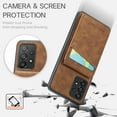 thumbnail image 4 of Phone Case for Samsung Galaxy A52 5G, Back Credit Card Holder Wallet Cover Study Kickstand PU Leather Magnetic Clasp RFID Blocking Case for Samsung Galaxy A52 5G Cases Women, Brown, 4 of 9
