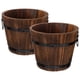 thumbnail image 1 of 2 macetas de madera prácticas para suculentas, decoración del hogar y el jardín., 1 of 7