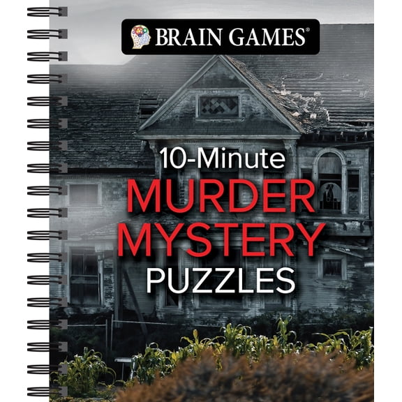 Brain Games Brain Games - 10-Minute Murder Mystery Puzzles, (Spiral-Bound)