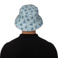 thumbnail image 5 of Bingfone Cute Hippopotamus Bucket Hat for Men Women,Packable Reversible Printed Sun Hats,Fisherman Outdoor Travel Hiking Beach Caps, 5 of 7