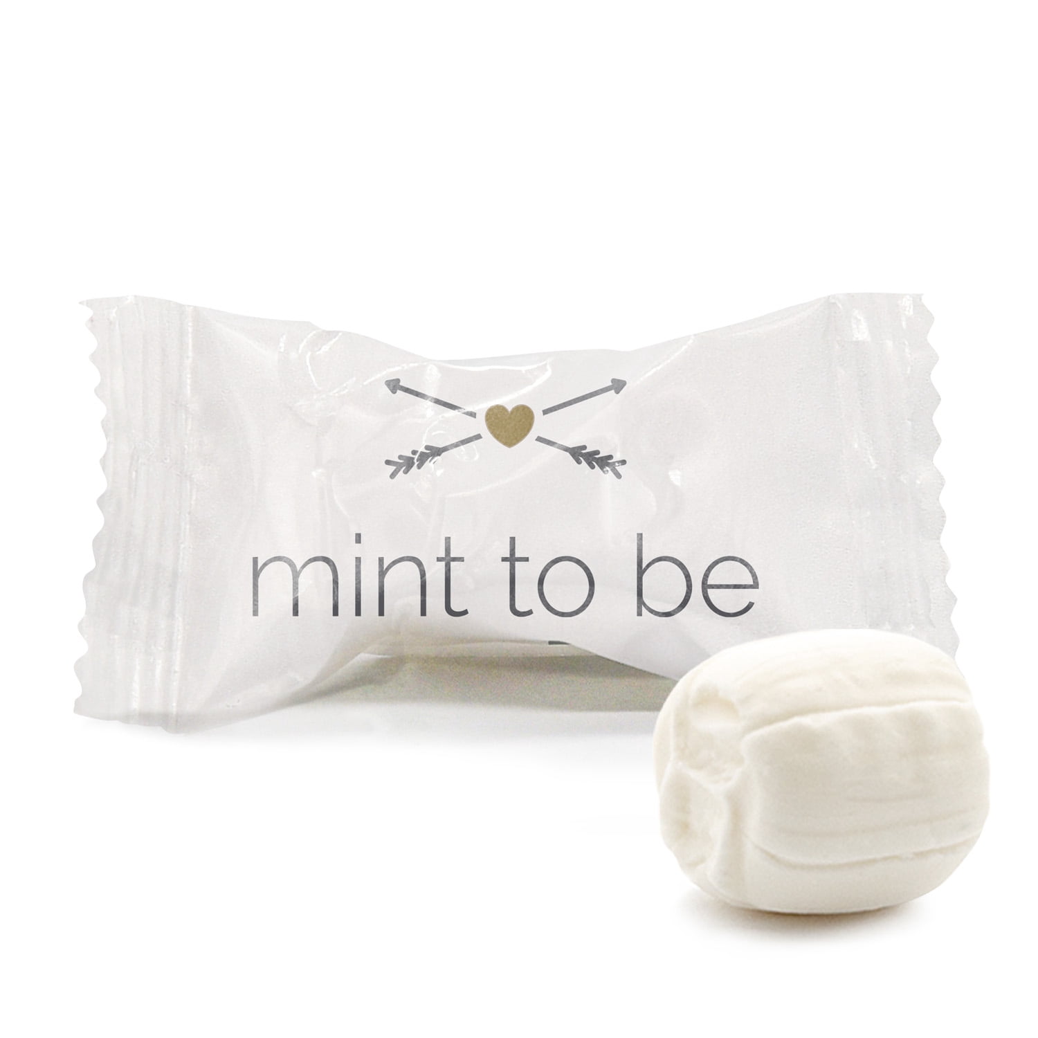 Party Sweets Wedding Buttermints in Mint to Be Wrapper, Allergens Contained, 14 oz