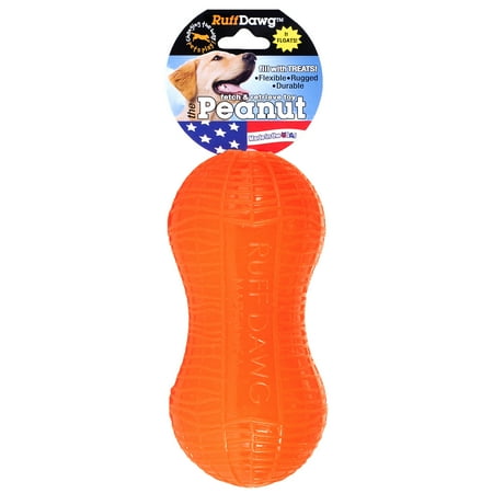 UPC: 0696486330269 | Ruff Dawg Peanut Rubber Indestructible Retrieving Dog Toy