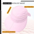 thumbnail image 3 of AirLoni Summer Hats For Women 2 In 1 Women’s Sun Visor Caps Zipper Off Ponytail Friendly Foldable Lightweight One Size 1 pc, 3 of 5