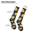 thumbnail image 2 of Daiia Sports Socks Cartoon Bird Owl Printed Novelty Crew Socks for Men Women Knee High Socks Cotton Socks Soft & Breathable Support Unisex Socks, 2 of 9
