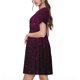 thumbnail image 2 of Disketp Dark Purple Glitter para Vestido de Manga Corta para Mujeres, Vestidos de Verano para Mujeres, Casual y Holgado para la Playa, 2 of 6