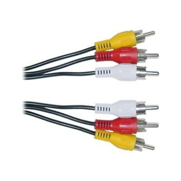RCA Audio / Video Cable, 3 RCA Male, 50 foot