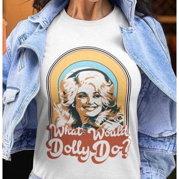 What Would Dolly Do Retro Country Music Graphic T-Shirt