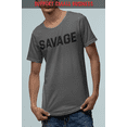 thumbnail image 4 of ShirtBANC SAVAGE Mens Dropcut Shirt Savagely Motivated Bold Attitude Design Tee, 4 of 5
