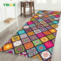 Mandala Style Flower Series Carpet for Living Room Bedroom Rugs Decorative Doormat Kitchen Bathroom Non-slip Floor Mats Area Rug