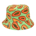 thumbnail image 2 of Helii Papaya Print Bucket Hat, Summer Trendy Fisherman Cap, Outdoor Casual Basin Hat for Women Men, 2 of 4