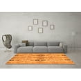 thumbnail image 3 of Ahgly Company Indoor Rectangle Abstract Orange Modern Area Rugs, 8' x 10', 3 of 4