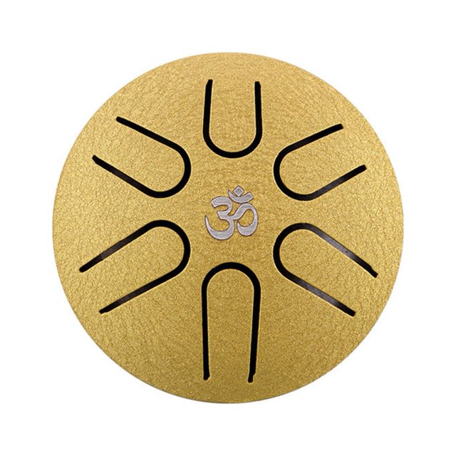 Kuymtek Ethereal Drum 3 Pulgadas 6 Tonos Mini Hand Pan Tongue Drum Con Baquetas (B)