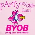 thumbnail image 2 of CafePress - Party My Crib Girls - Baby Light Bodysuit, Size Newborn - 24 Months, 2 of 4