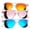 B103-Pink+Blue+Orange, variant on KANASTAL Black Sunglasses for Women Men Polarized UV Protection Retro Trendy Design Sun Glasses Square