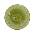 thumbnail image 4 of Handmade Green Gradient Glazed Ceramic Bird Bath 16.93 in x 18.11 in Lightweight Weather Resistant Pedestal Bird Bath for Outdoor Garden Bird Bath and Feeding, 4 of 10