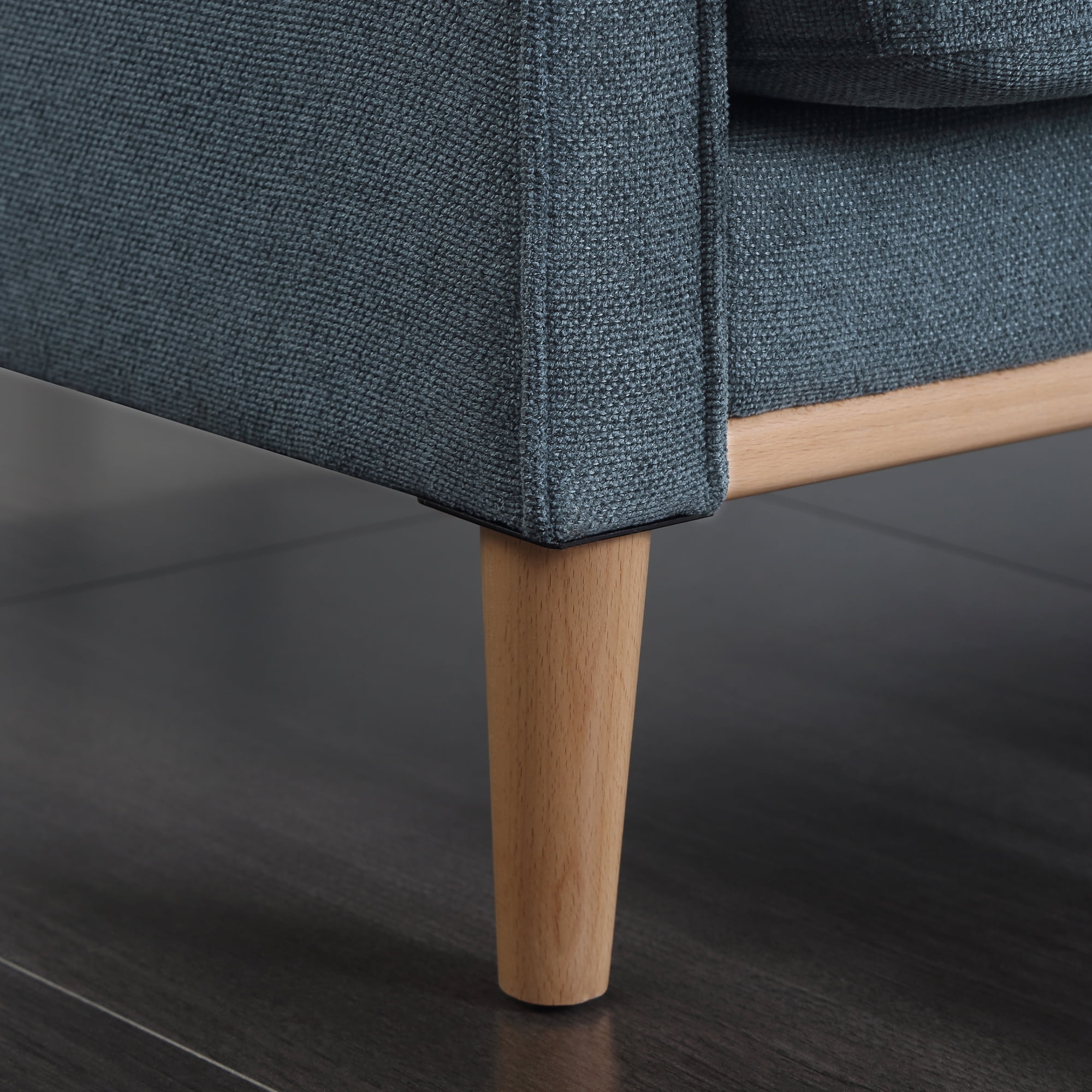 MAYEERTY 3-Seater Sofa – Waterproof Fabric, High-Density Foam, USB Charging, Dark Blue
