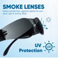 thumbnail image 2 of Gafas de seguridad Amoolo, lentes tintadas de humo oscuro a granel (24 unidades), 2 of 7