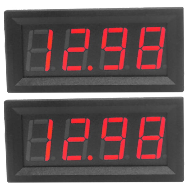 2X 0.56 Pulgadas Mini Digital Pantalla LED 4 Bits 0-100V Panel del Voltímetro Probador de Medidor de Voltaje