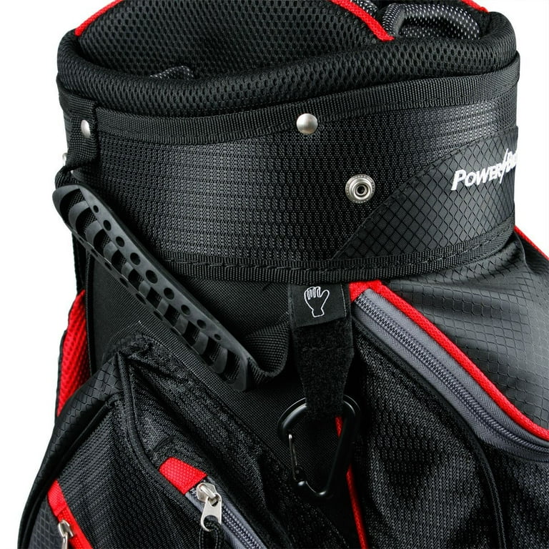 PowerBilt Golf TPS 5400 14-Way Divided Top Cart Bag, Black