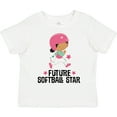 thumbnail image 3 of Inktastic Future Softball Star Cute Girls Girls Toddler T-Shirt, 3 of 5