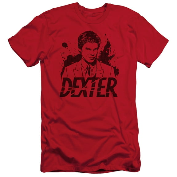 Dexter Splatter Dex Adult 30/1 T-Shirt Red